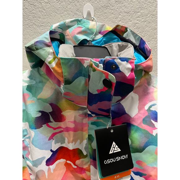 Vibrant Multicolor Women's Ski Jacket - Picture 10 of 12